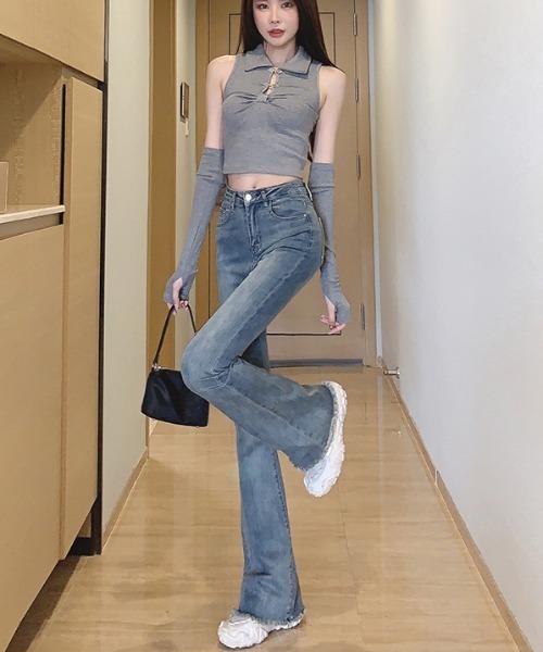 REBALANCE(リバランス)の「フレアデニムパンツ(デニムパンツ・レディース・C/B/A・MEDIUM/LARGE/X-LARGE)」の20枚目の写真