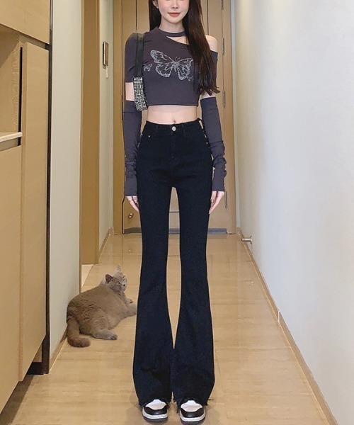 REBALANCE(リバランス)の「フレアデニムパンツ(デニムパンツ・レディース・C/B/A・MEDIUM/LARGE/X-LARGE)」の21枚目の写真