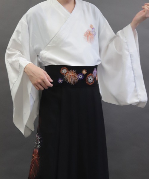 花火刺繍着物シャツ（シャツ/ブラウス）｜REZEN（リゼン）の