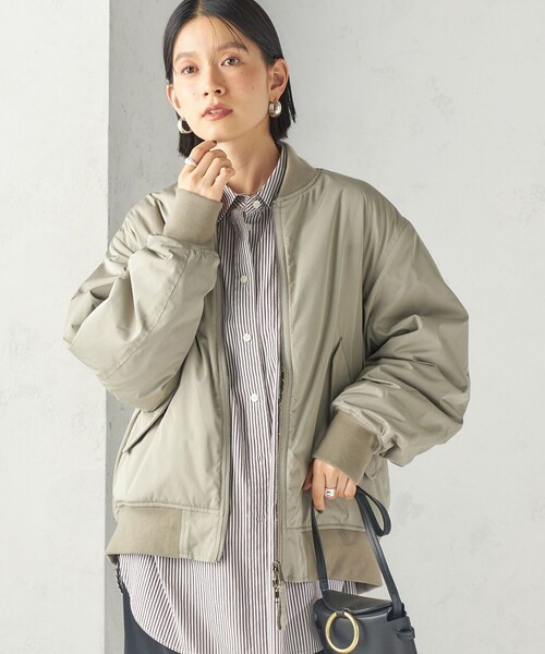 ARMY TWILL(アーミーツイル)の「【SHIPS別注】ARMY TWILL: リバーシブル フリース ブルゾン(ブルゾン・レディース・カーキ/ブラウン・ONE SIZE)」の4枚目の写真