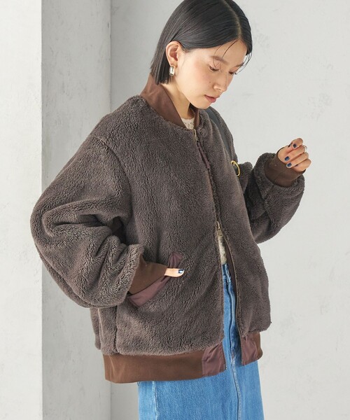 ARMY TWILL(アーミーツイル)の「【SHIPS別注】ARMY TWILL: リバーシブル フリース ブルゾン(ブルゾン・レディース・カーキ/ブラウン・ONE SIZE)」の22枚目の写真