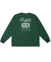 Bukta（バクタ）の「ヘビーウェイト クレストプリント 長袖Tシャツ（Tシャツ/カットソー）」