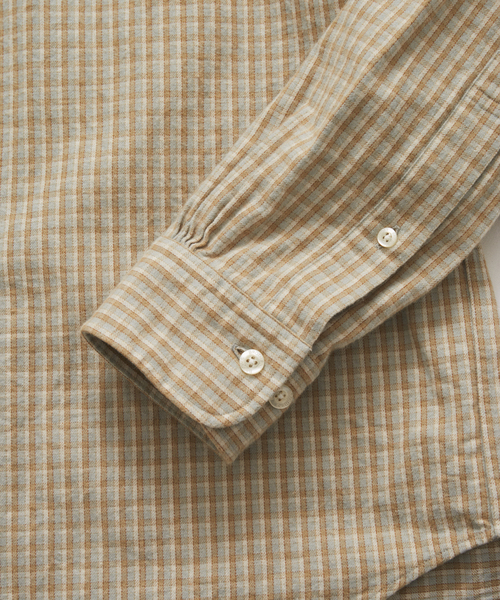 BROOKS BROTHERS（ブルックスブラザーズ）の「Brooks Brothers / ブルックス ブラザーズ 別注 RC チェック シャツ（シャツ/ブラウス・メンズ・ブラウン系その他/ベージュ/チャコールグレー・LARGE/SMALL/MEDIUM）」の10枚目の写真