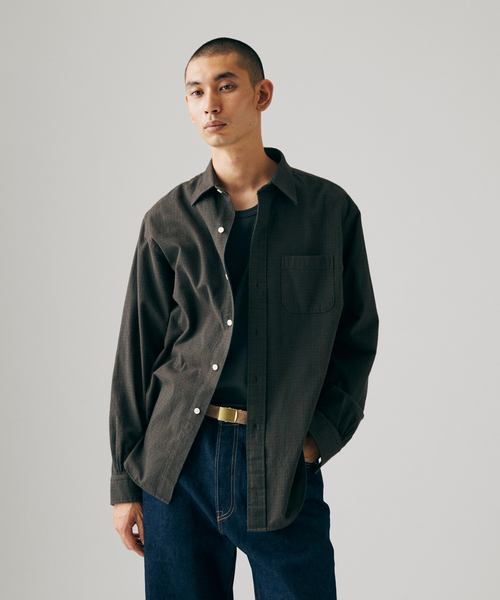 BROOKS BROTHERS（ブルックスブラザーズ）の「Brooks Brothers / ブルックス ブラザーズ 別注 RC チェック シャツ（シャツ/ブラウス・メンズ・ブラウン系その他/ベージュ/チャコールグレー・LARGE/SMALL/MEDIUM）」の15枚目の写真