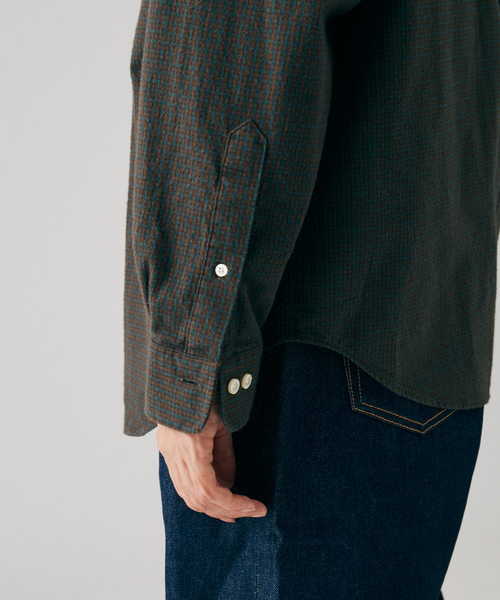 BROOKS BROTHERS（ブルックスブラザーズ）の「Brooks Brothers / ブルックス ブラザーズ 別注 RC チェック シャツ（シャツ/ブラウス・メンズ・ブラウン系その他/ベージュ/チャコールグレー・LARGE/SMALL/MEDIUM）」の19枚目の写真