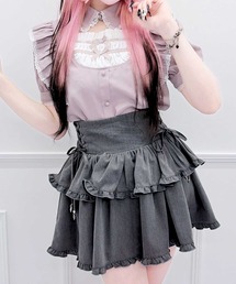 いちご×ハートレースりぼん2個SET（バレッタ/ヘアクリップ）｜MA*RS