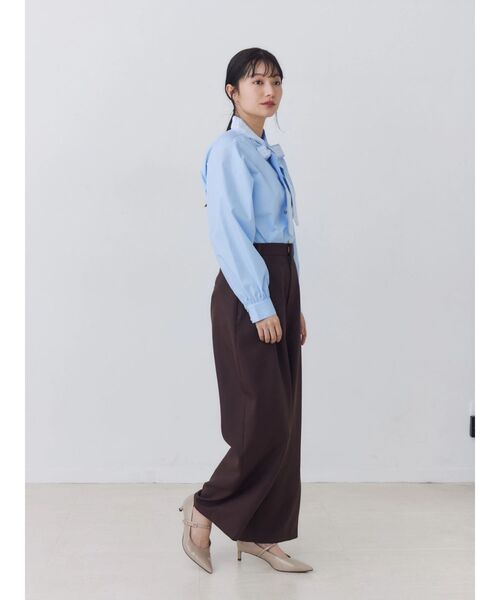 POLO BCS(ポロ ビーシーエス)の「【POLOBCS】レースデザインボウタイブラウス(シャツ/ブラウス・レディース・ライトブルー/ネイビー/オフホワイト・MEDIUM)」の7枚目の写真