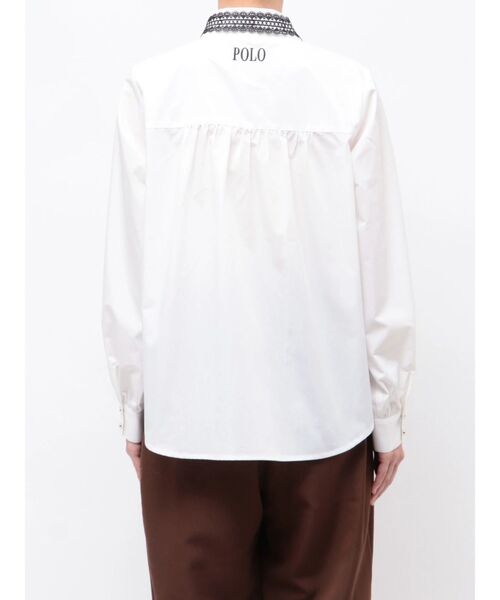 POLO BCS(ポロ ビーシーエス)の「【POLOBCS】レースデザインボウタイブラウス(シャツ/ブラウス・レディース・ライトブルー/ネイビー/オフホワイト・MEDIUM)」の21枚目の写真