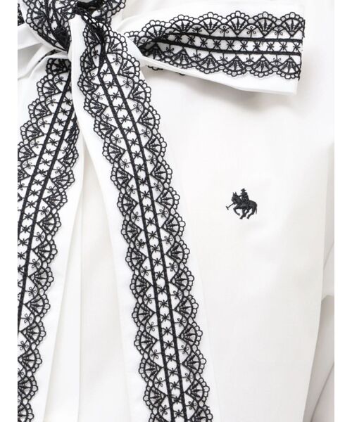 POLO BCS(ポロ ビーシーエス)の「【POLOBCS】レースデザインボウタイブラウス(シャツ/ブラウス・レディース・ライトブルー/ネイビー/オフホワイト・MEDIUM)」の22枚目の写真