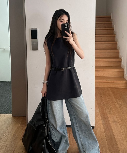 semplice（センプリチェ）の「カットソー（Tシャツ/カットソー・レディース・ホワイト/ブラック・F）」の15枚目の写真