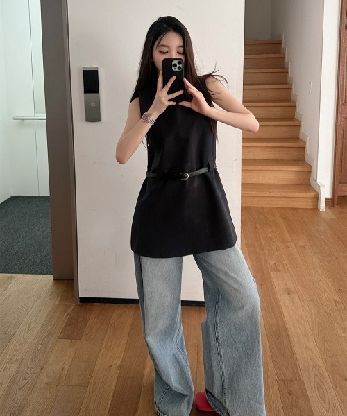 semplice（センプリチェ）の「カットソー（Tシャツ/カットソー・レディース・ホワイト/ブラック・F）」の13枚目の写真