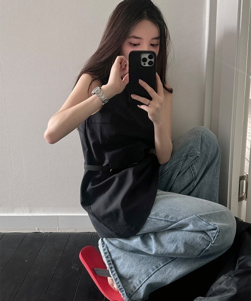 semplice（センプリチェ）の「カットソー（Tシャツ/カットソー・レディース・ホワイト/ブラック・F）」の17枚目の写真