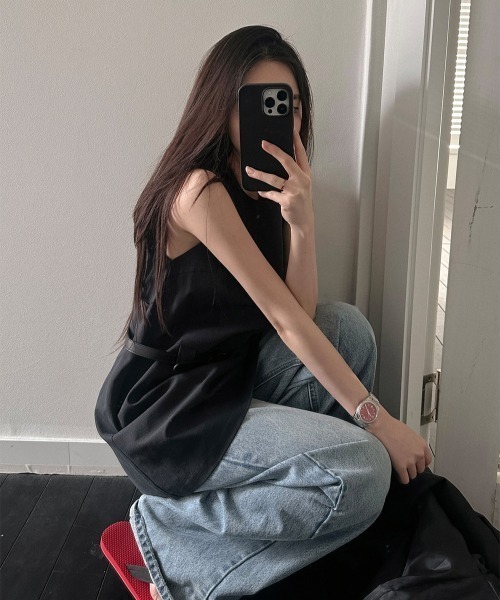 semplice（センプリチェ）の「カットソー（Tシャツ/カットソー・レディース・ホワイト/ブラック・F）」の18枚目の写真