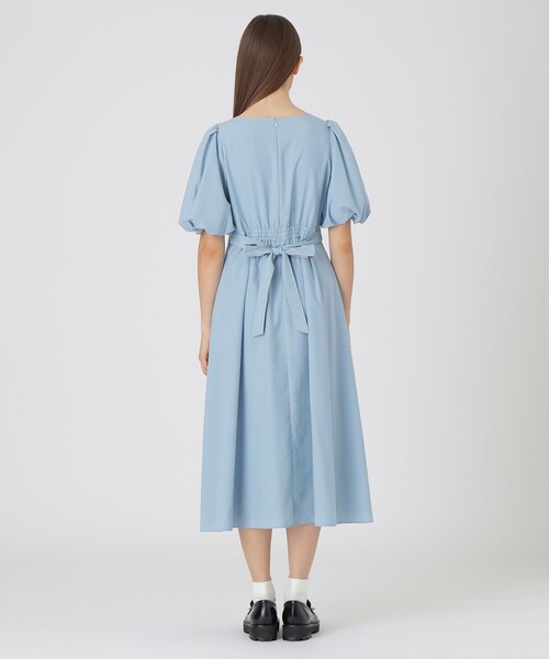 BLUE LABEL CRESTBRIDGE（ブルーレーベルクレストブリッジ）の「スクエアネックドレス（ワンピース・レディース・ダークネイビー/ブルー系その他2・36/38）」の15枚目の写真