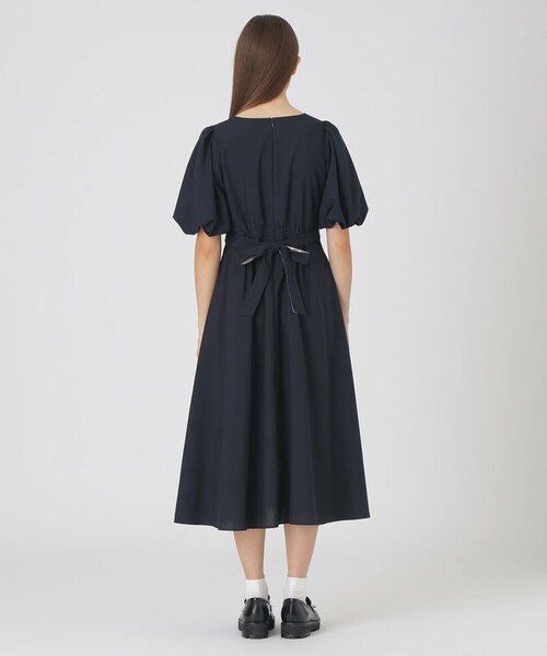 BLUE LABEL CRESTBRIDGE（ブルーレーベルクレストブリッジ）の「スクエアネックドレス（ワンピース・レディース・ダークネイビー/ブルー系その他2・36/38）」の7枚目の写真