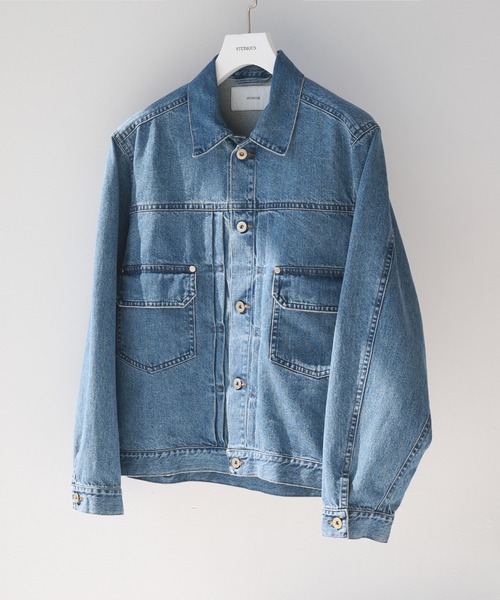 STUDIOUS(ステュディオス)の「【STUDIOUS】2ndType Denim Jacket(デニムジャケット・メンズ・インディゴブルー/ブラック・2/1)」の1枚目の写真