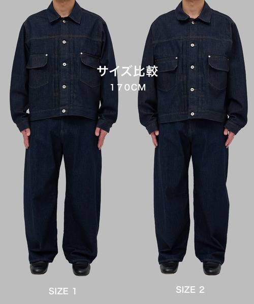 STUDIOUS(ステュディオス)の「【STUDIOUS】2ndType Denim Jacket(デニムジャケット・メンズ・インディゴブルー/ブラック・2/1)」の8枚目の写真