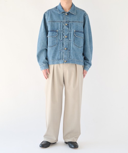 STUDIOUS(ステュディオス)の「【STUDIOUS】2ndType Denim Jacket(デニムジャケット・メンズ・インディゴブルー/ブラック・2/1)」の13枚目の写真