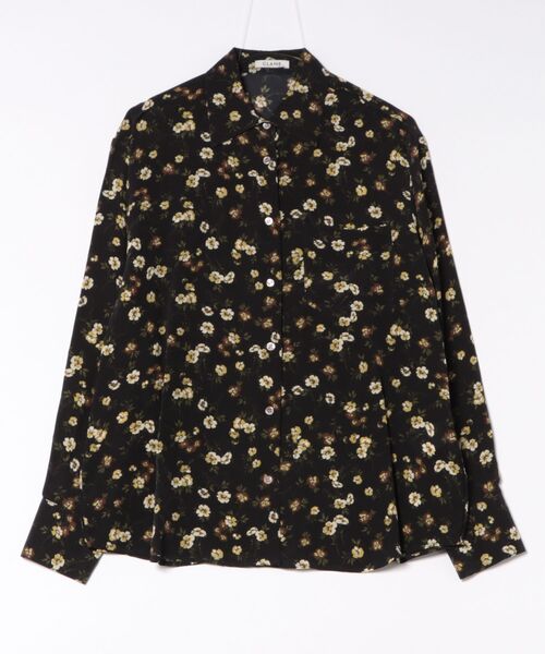 CLANE(クラネ)の「CLANE MABEL FLOWER SHIRT(シャツ/ブラウス・レディース・ブラック・1/2)」の4枚目の写真