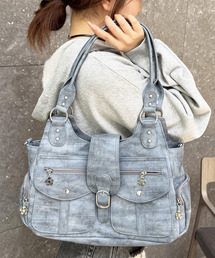 SPIRALGIRL（スパイラルガール）の「【SPIRAL WASH】ポケットBAG（ハンドバッグ）」
