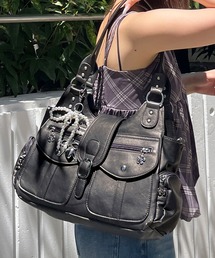 SPIRALGIRL（スパイラルガール）の「【SPIRAL WASH】ポケットBAG（ハンドバッグ）」