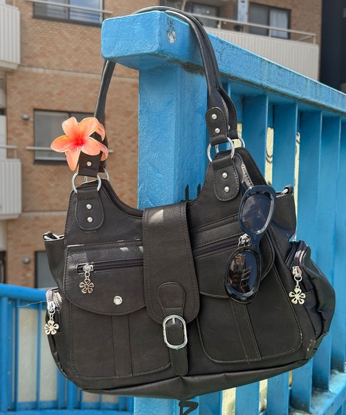 SPIRALGIRL(スパイラルガール)の「【SPIRAL WASH】ポケットBAG(ハンドバッグ・レディース・ブルー/ブラック/ピンク・FREE)」の21枚目の写真