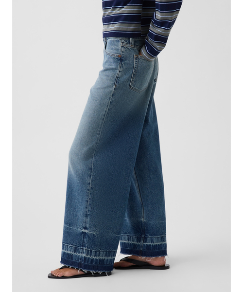 GAP(ギャップ)の「ミッドライズ ウルトラソフト バギーデニム(デニムパンツ・レディース・インディゴブルー・28/29/30/23/24/25/26/27)」の3枚目の写真