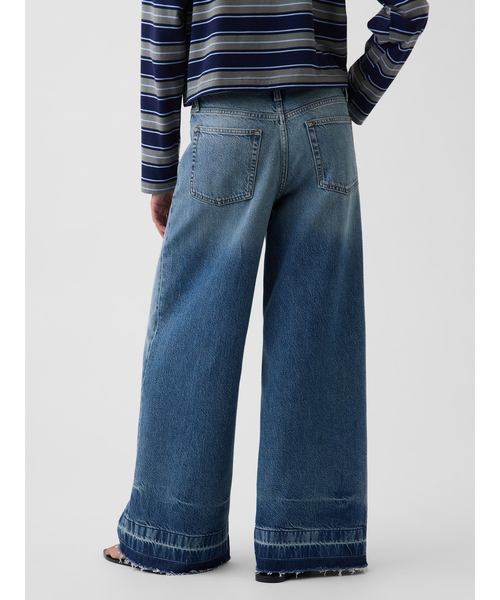 GAP(ギャップ)の「ミッドライズ ウルトラソフト バギーデニム(デニムパンツ・レディース・インディゴブルー・28/29/30/23/24/25/26/27)」の4枚目の写真