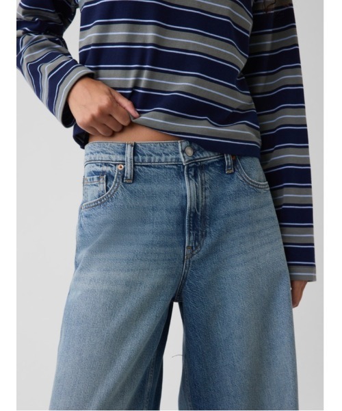 GAP(ギャップ)の「ミッドライズ ウルトラソフト バギーデニム(デニムパンツ・レディース・インディゴブルー・28/29/30/23/24/25/26/27)」の5枚目の写真