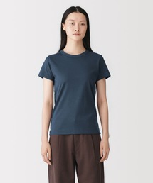 婦人　リネン混半袖Ｔシャツ