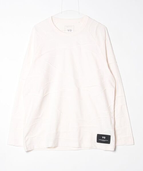Y-3(ワイスリー)の「Y-3 PLEATED OVERSIZED LONG SLEEVE TEE(Tシャツ/カットソー・メンズ・ホワイト系その他・X-SMALL/SMALL/MEDIUM/LARGE/X-LARGE/XX-LARGE)」の4枚目の写真