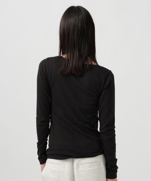 Robert P.Miller（ロバート ピー ミラー）の「[WEB限定]【miller】Light Prib layer PO（Tシャツ/カットソー・レディース・オフホワイト/ブラック/オレンジ・FREE）」の20枚目の写真