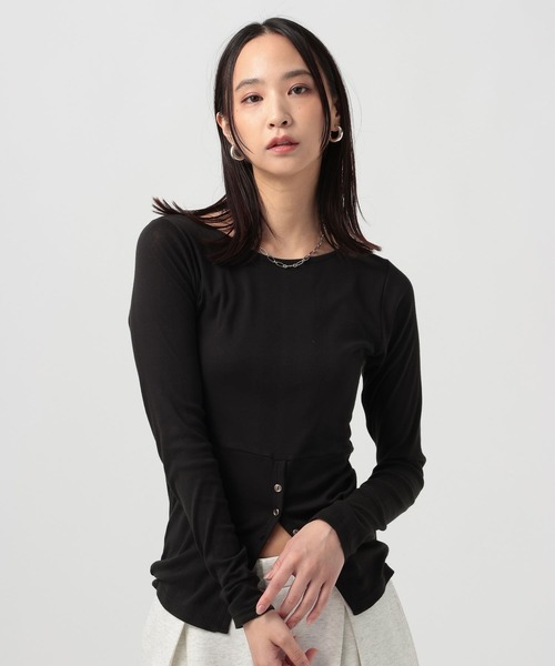 Robert P.Miller（ロバート ピー ミラー）の「[WEB限定]【miller】Light Prib layer PO（Tシャツ/カットソー・レディース・オフホワイト/ブラック/オレンジ・FREE）」の21枚目の写真