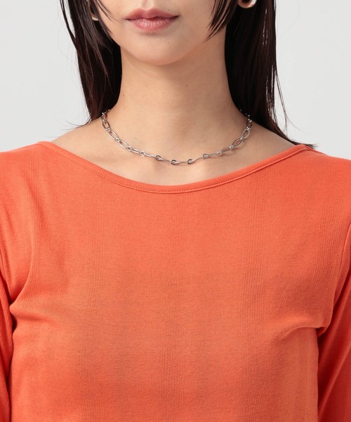 Robert P.Miller（ロバート ピー ミラー）の「[WEB限定]【miller】Light Prib layer PO（Tシャツ/カットソー・レディース・オフホワイト/ブラック/オレンジ・FREE）」の19枚目の写真