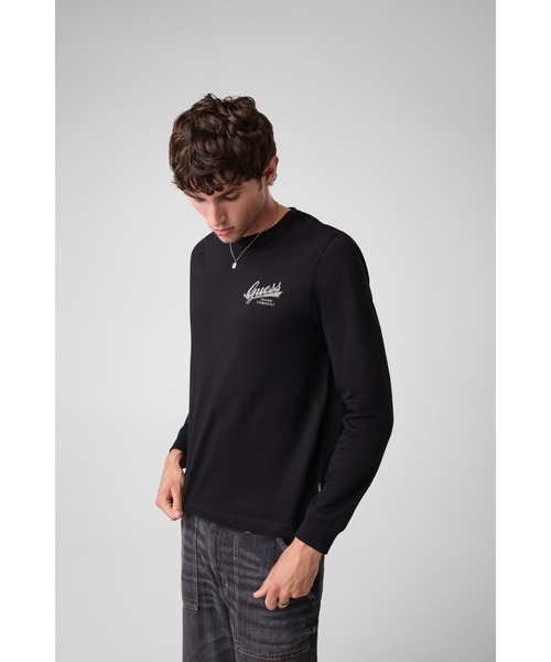 GUESS JEANS(ゲスジーンズ)の「GUESS JEANS Jean Co. LS Tee Tシャツ 長袖 ロンT(Tシャツ/カットソー・メンズ・ホワイト/ブラック・SMALL/X-LARGE/LARGE/MEDIUM)」の6枚目の写真
