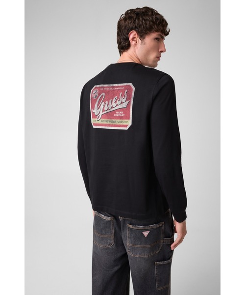 GUESS JEANS(ゲスジーンズ)の「GUESS JEANS Jean Co. LS Tee Tシャツ 長袖 ロンT(Tシャツ/カットソー・メンズ・ホワイト/ブラック・SMALL/X-LARGE/LARGE/MEDIUM)」の7枚目の写真