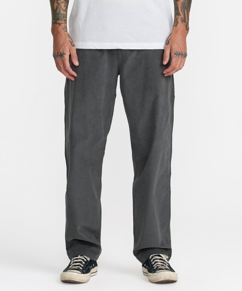 RVCA(ルーカ)の「RVCA メンズ VACANCY CORD ELASTIC ロングパンツ 【2026年秋冬モデル】/ルーカウエストゴムコーデュロイパンツ(その他パンツ・メンズ・グリーン系その他・X-LARGE/LARGE/MEDIUM)」の1枚目の写真