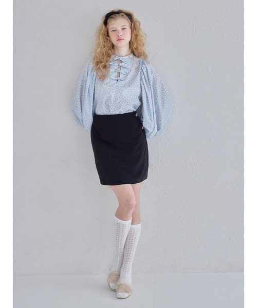 etre loin(エトルワン)の「Lace lined mini skirt / レースライナーミニスカート(スカート・レディース・ホワイト/ブラック/ピンク・M)」の21枚目の写真