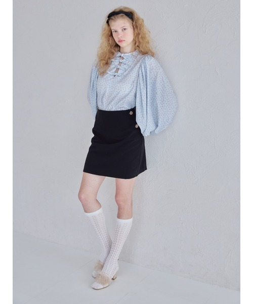 etre loin(エトルワン)の「Lace lined mini skirt / レースライナーミニスカート(スカート・レディース・ホワイト/ブラック/ピンク・M)」の22枚目の写真
