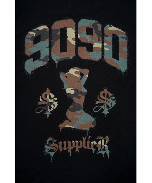 SUPPLIER(サプライヤー)の「Tシャツ|9090 x SUPPLIER Camouflage Sexy Logo Tee|SUPPLIER(Tシャツ/カットソー・メンズ・ブラック/ピンク・SMALL/MEDIUM/LARGE)」の21枚目の写真