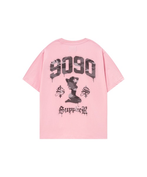 SUPPLIER(サプライヤー)の「Tシャツ|9090 x SUPPLIER Camouflage Sexy Logo Tee|SUPPLIER(Tシャツ/カットソー・メンズ・ブラック/ピンク・SMALL/MEDIUM/LARGE)」の17枚目の写真
