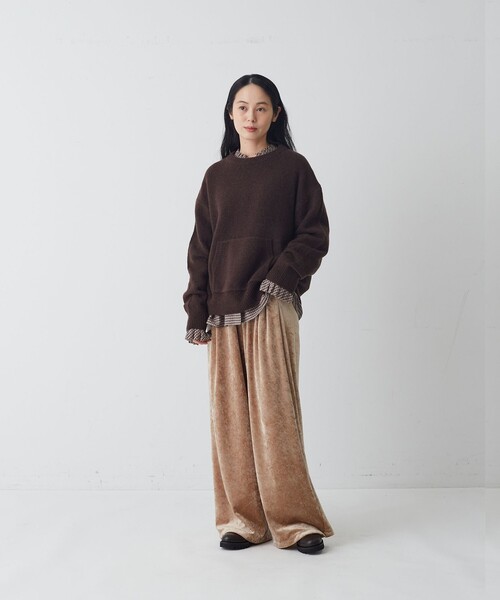 conges payes ADIEU TRISTESSE(コンジェ ペイエ アデュートリステス)の「タックカラーシャツ(シャツ/ブラウス・レディース・アイボリー/モカ/グレイッシュベージュ・38)」の14枚目の写真