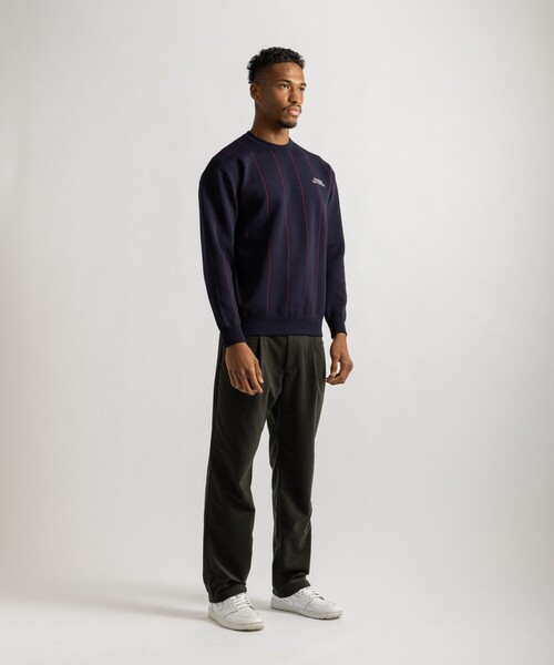 Saturdays Golf(サタデーズゴルフ)の「Jacquard Stripe Crewneck Knit(ニット/セーター・メンズ・ホワイト/ブラック/ネイビー・M/L/S)」の8枚目の写真