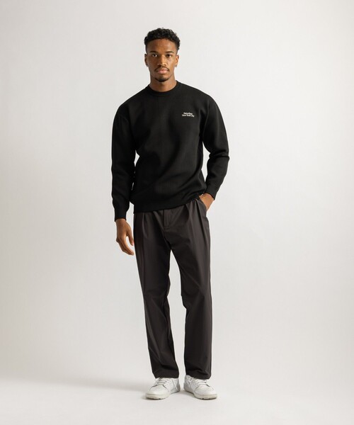 Saturdays Golf(サタデーズゴルフ)の「Jacquard Stripe Crewneck Knit(ニット/セーター・メンズ・ホワイト/ブラック/ネイビー・M/L/S)」の11枚目の写真