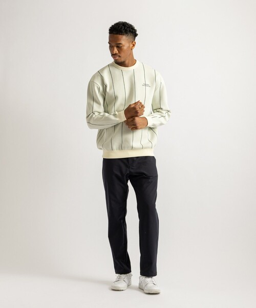 Saturdays Golf(サタデーズゴルフ)の「Jacquard Stripe Crewneck Knit(ニット/セーター・メンズ・ホワイト/ブラック/ネイビー・M/L/S)」の12枚目の写真