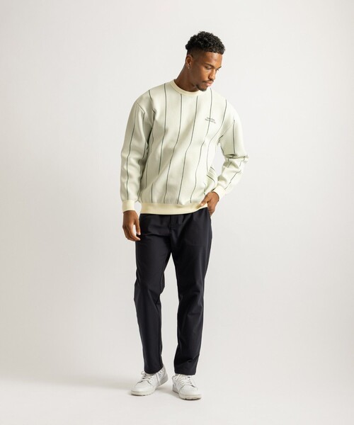 Saturdays Golf(サタデーズゴルフ)の「Jacquard Stripe Crewneck Knit(ニット/セーター・メンズ・ホワイト/ブラック/ネイビー・M/L/S)」の13枚目の写真