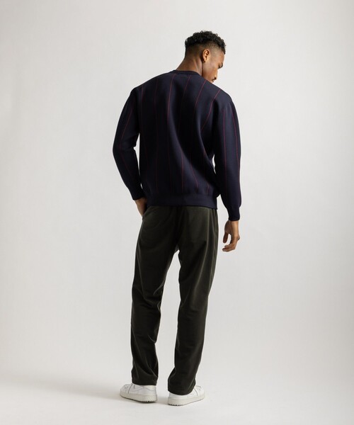 Saturdays Golf(サタデーズゴルフ)の「Jacquard Stripe Crewneck Knit(ニット/セーター・メンズ・ホワイト/ブラック/ネイビー・M/L/S)」の15枚目の写真