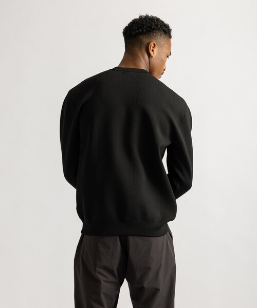 Saturdays Golf(サタデーズゴルフ)の「Jacquard Stripe Crewneck Knit(ニット/セーター・メンズ・ホワイト/ブラック/ネイビー・M/L/S)」の4枚目の写真