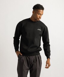 Jacquard Stripe Crewneck Knit
