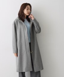 ウールカシミヤフーディコート